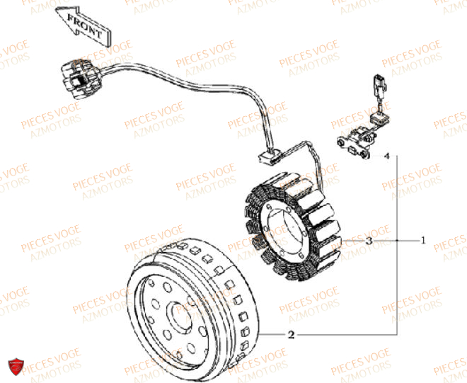 ALTERNATEUR VOGE DS 650 EURO 5