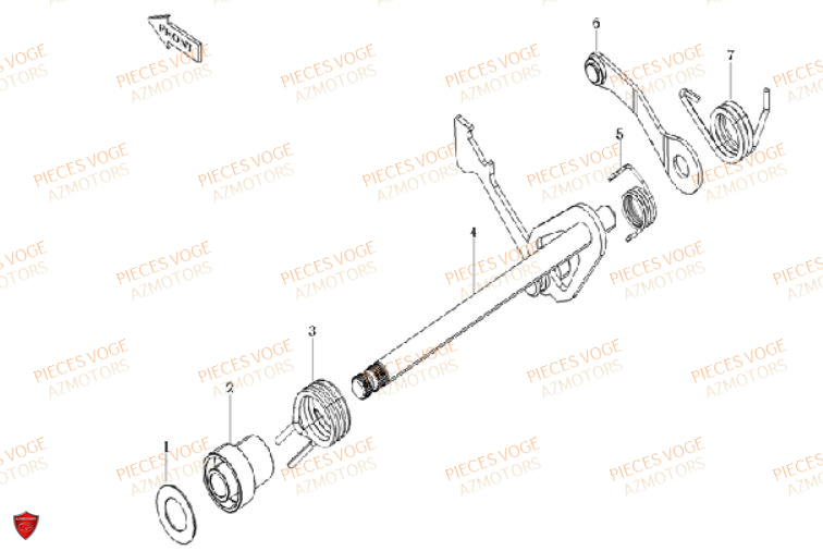 ARBRE DE SELECTION VOGE DS 650 EURO 5