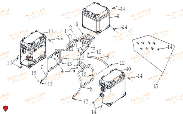 BAGAGERIE VOGE DS 650 EURO 5