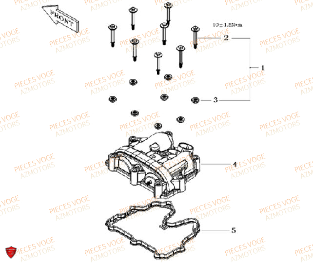 COUVRE CULASSE VOGE DS 650 EURO 5