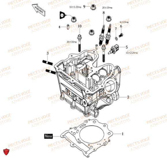 CULASSE VOGE DS 650 EURO 5