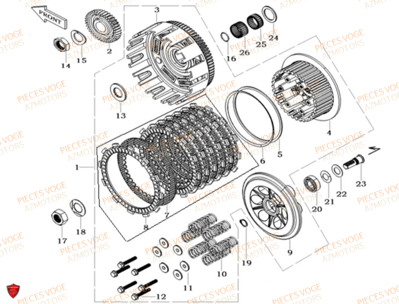 EMBRAYAGE VOGE DS 650 EURO 5