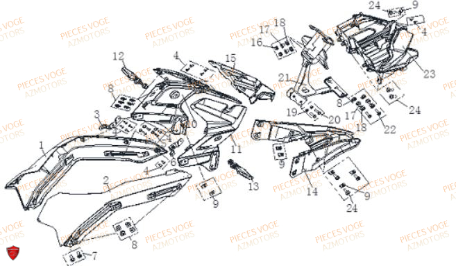 PHARE VOGE DS 650 EURO 5