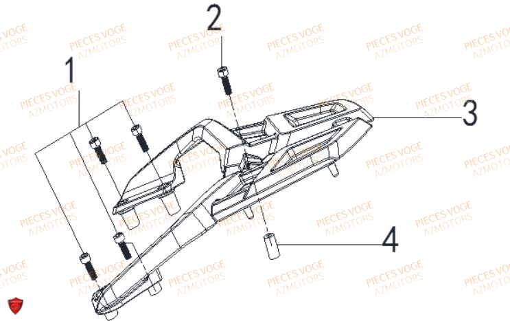 PORTE PAQUET VOGE DS 650 EURO 5