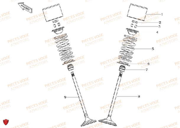 SOUPAPES VOGE DS 650 EURO 5