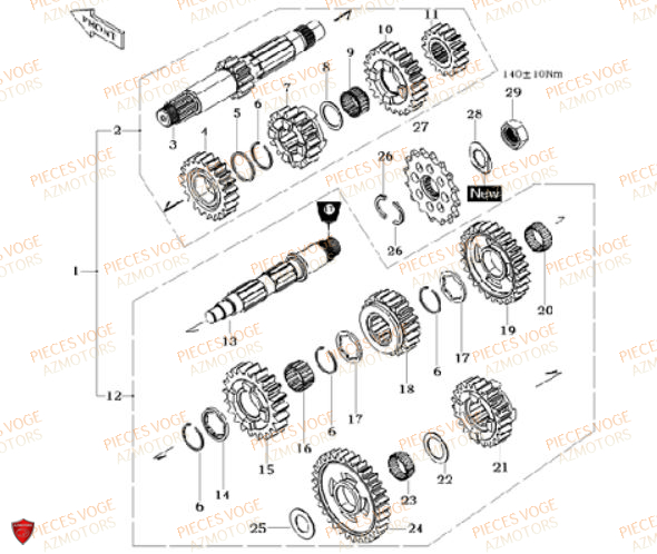 TRANSMISSION VOGE DS 650 EURO 5