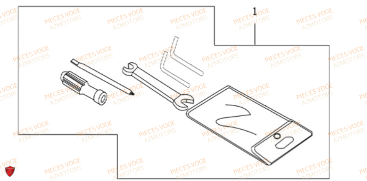 TROUSSE A OUTILS VOGE DS 650 EURO 5