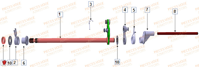 ARBRE DE SELECTION VOGE DS X 900 EURO 5