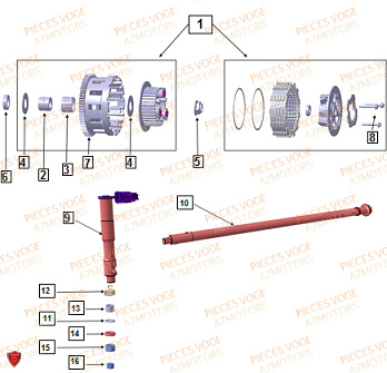 Embrayage VOGE Pièces VOGE 900 DS/X EU V