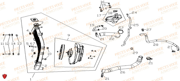 REFROIDISSEMENT VOGE DS X 900 EURO 5