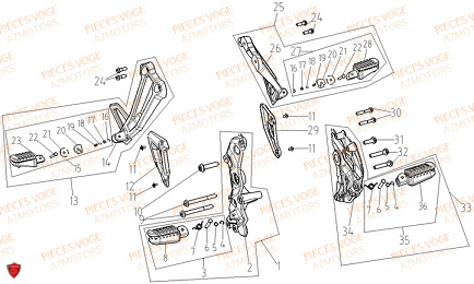 REPOSE PIED VOGE DS X 900 EURO 5