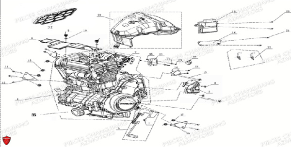 FILTRE A HUILE CJ 650 EUIV-EUV CHANGJIANG pour EQUIPEMENT ELECTRIQUE de DYNASTY CJ 650