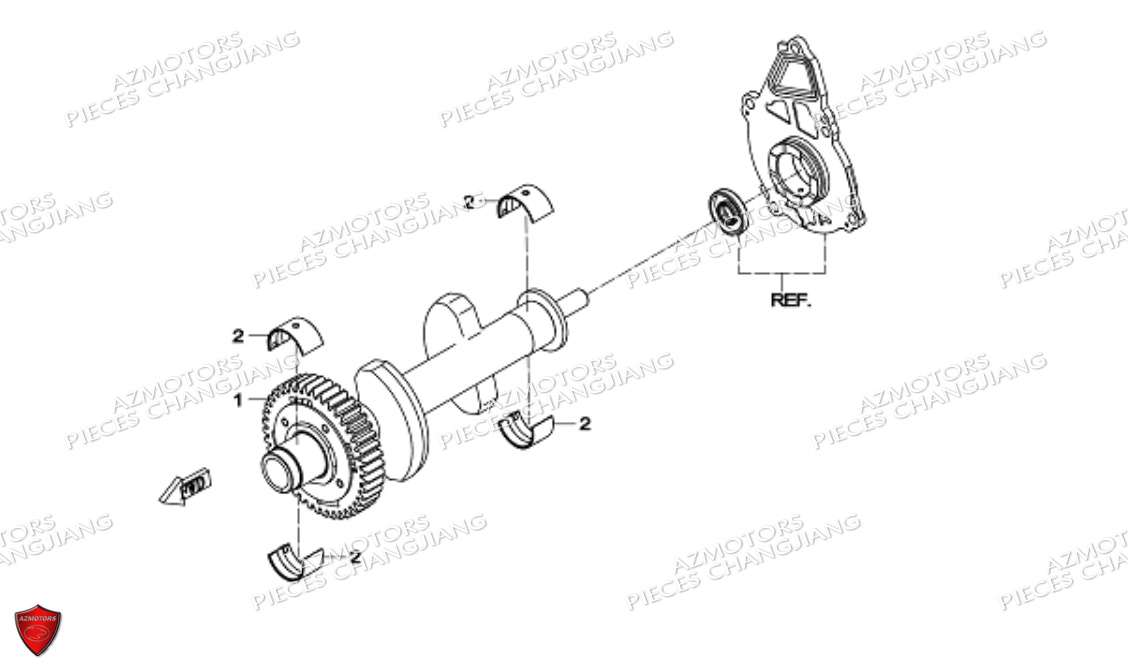 Balancier CHANGJIANG Pieces SIDE-CAR CHANGJIANG CJ 650 DYNASTY EURO5