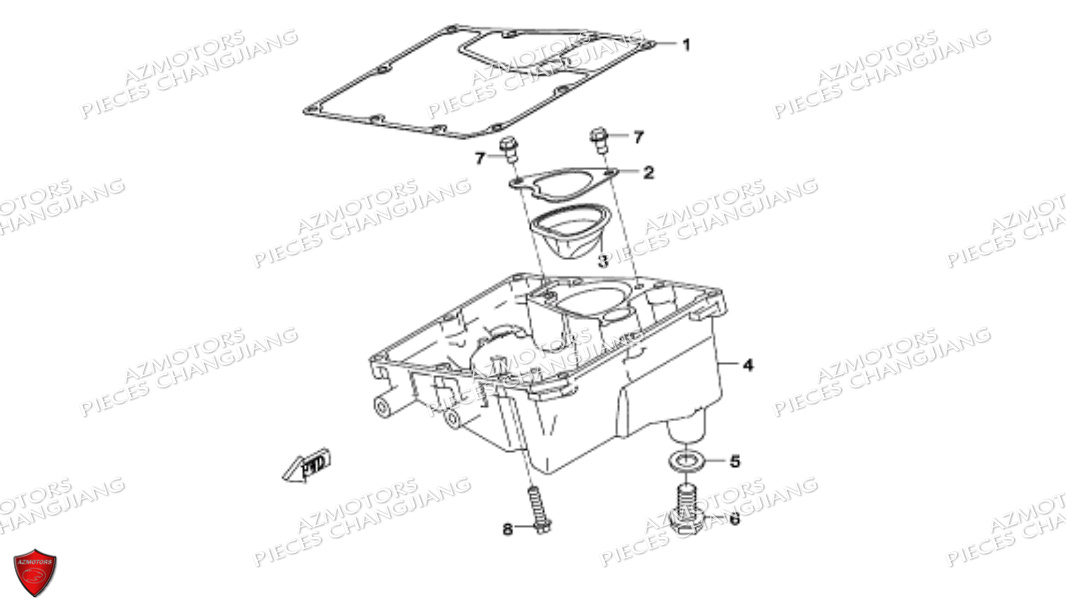 Carter D Huile CHANGJIANG Pieces SIDE-CAR CHANGJIANG CJ 650 DYNASTY EURO5