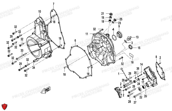 COUVRE CARTERS pour DYNASTY CJ 650 E5