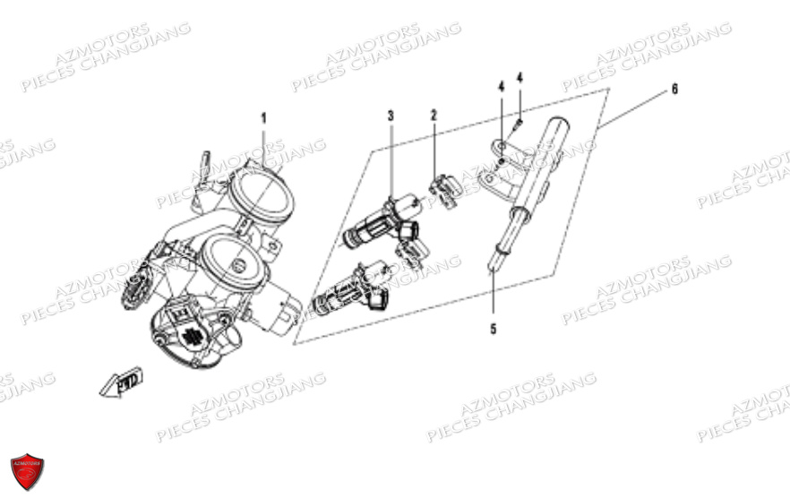 Injection CHANGJIANG Pieces SIDE-CAR CHANGJIANG CJ 650 DYNASTY EURO5