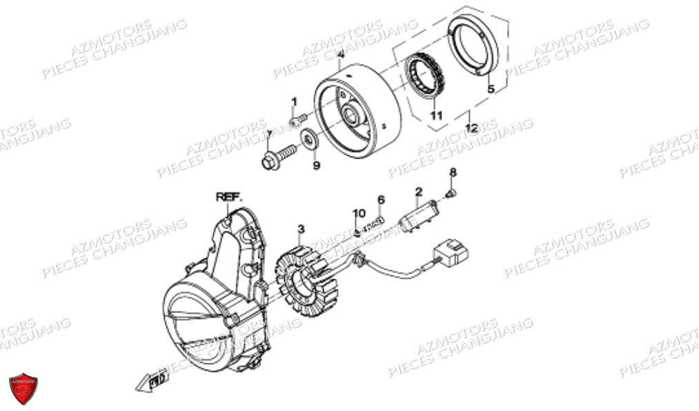 STATOR CHANGJIANG DYNASTY CJ 650 E5