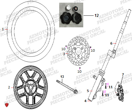 TRAIN AVANT ORCAL E COOTER E2 CARGO 4KW