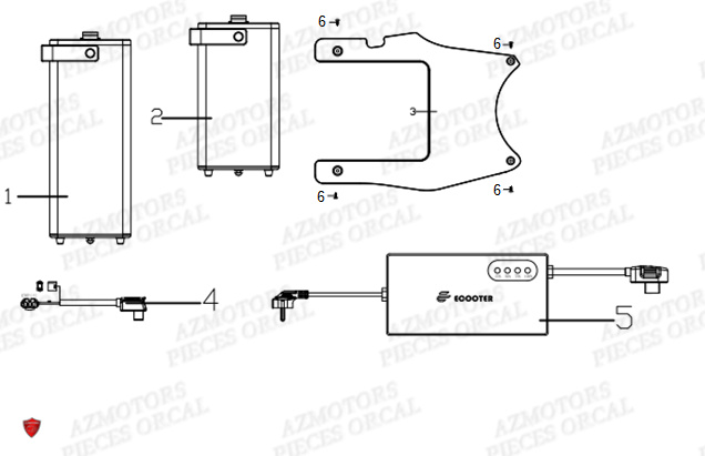 BATTERIE ORCAL E COOTER E2 MAX 3KW