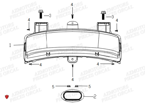 ECLAIRAGE ARRIERE ORCAL E COOTER E2 MAX 3KW