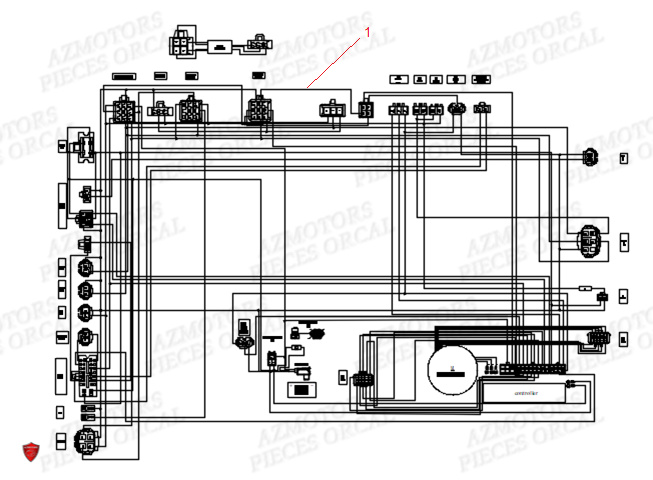 Faisceau ORCAL Pieces Orcal scooter ECOOTER E2 MAX 3KW