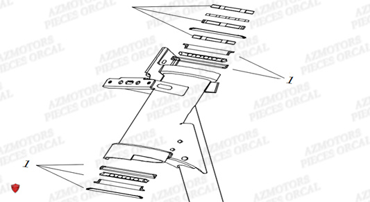 ROULEMENTS DE COLONNE ORCAL E COOTER E2 MAX 3KW