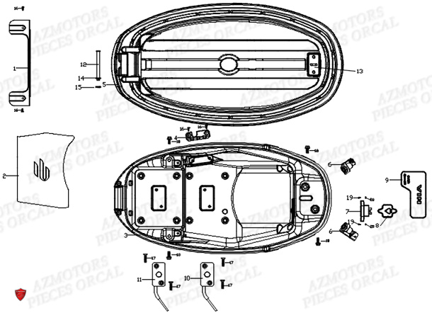 Selle ORCAL Pieces Orcal scooter ECOOTER E2 MAX 3KW