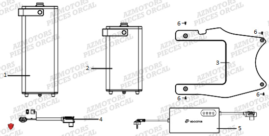 BATTERIE ORCAL E COOTER E2 MAX 4KW