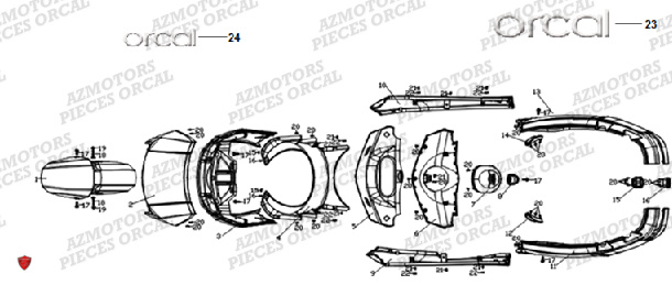 CARENAGES ORCAL E COOTER E2 MAX 4KW