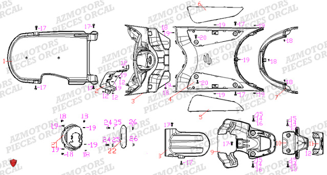 CARROSSERIE ORCAL E COOTER E2 MAX 4KW