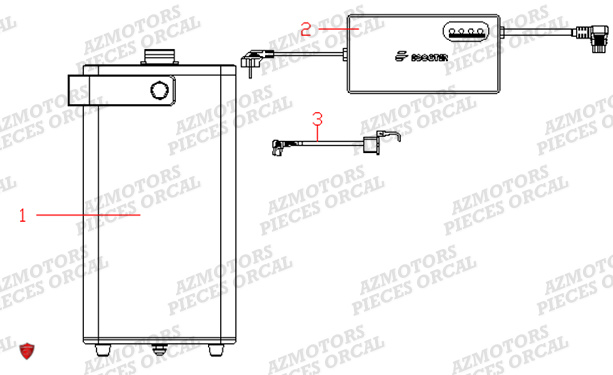 Batterie Et Chargeur ORCAL Pieces Orcal scooter ECOOTER ETOWN 2 (20 & 28Ah)