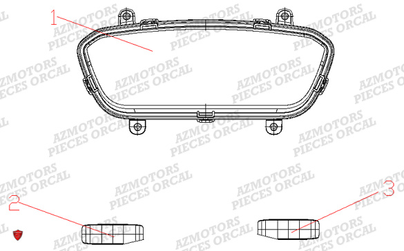 Eclairage Avant ORCAL Pieces Orcal scooter ECOOTER ETOWN 2 (20 & 28Ah)