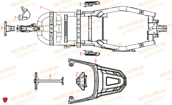 CADRE ORCAL ECOOTER E3 3KW