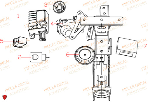 COMMUTATEUR CONVERTISSEUR CENTRALE ORCAL ECOOTER E3 3KW