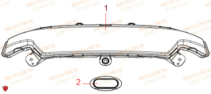Feu Arriere ORCAL Pieces Orcal scooter ECOOTER E3 3Kw