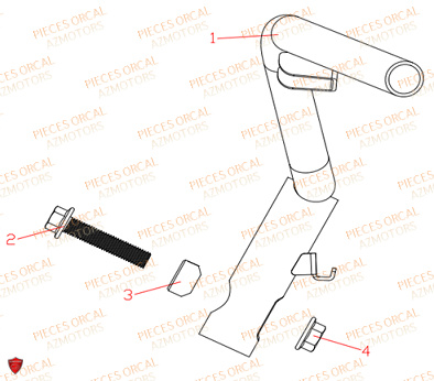 Guidon ORCAL Pieces Orcal scooter ECOOTER E3-R 7Kw