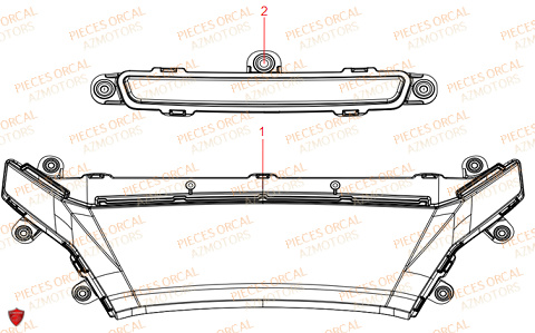 Optique Avant ORCAL Pieces Orcal scooter ECOOTER E3-R 7Kw