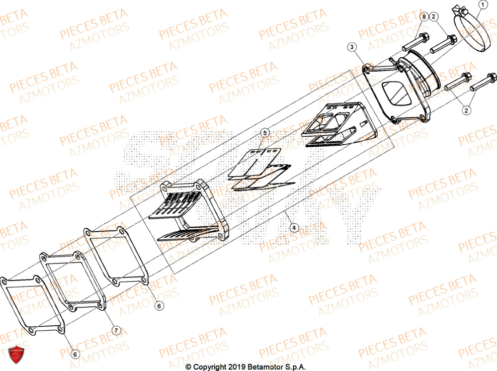 Admission BETA Pieces BETA ENDURO RR 300 2T X-PRO - (2025)