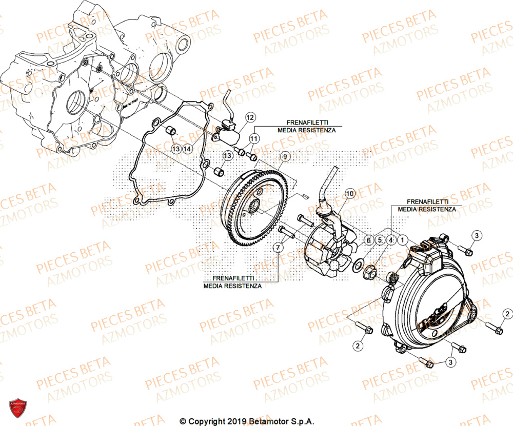 Allumage BETA Pieces BETA ENDURO RR 300 2T X-PRO - (2025)