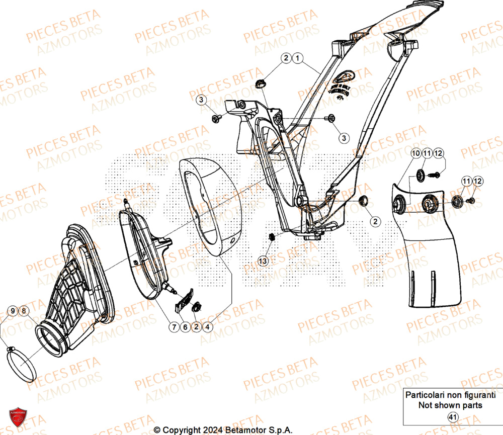 Filtre A Air BETA Pieces BETA ENDURO RR 300 2T X-PRO - (2025)