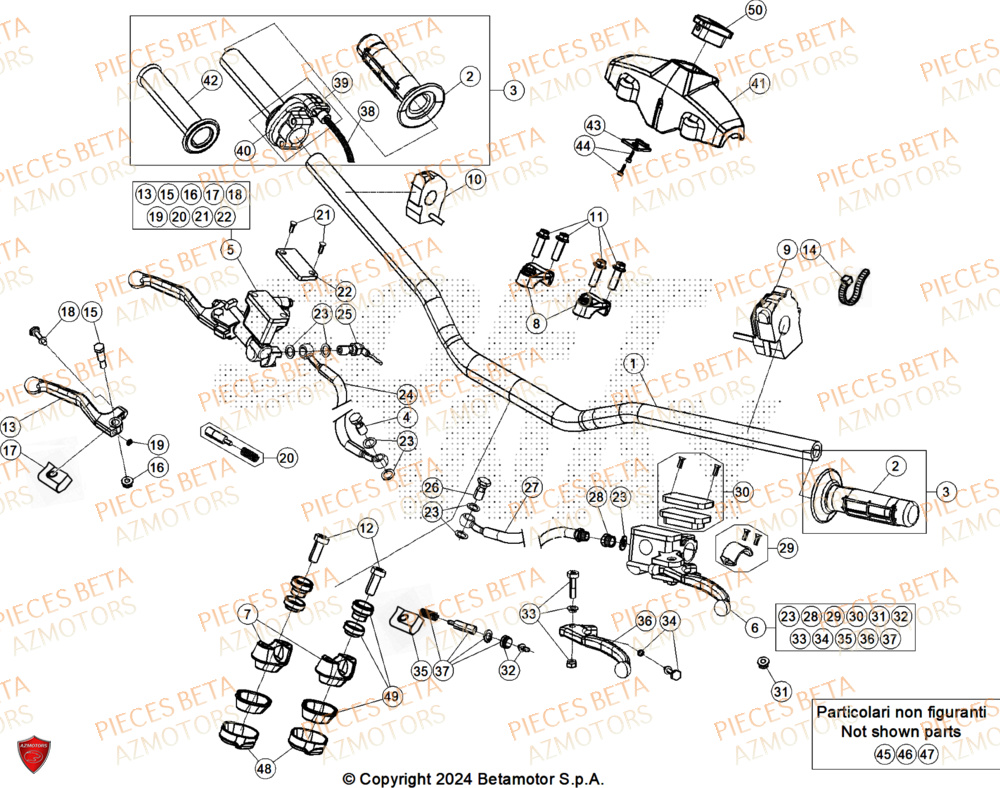 GUIDON pour ENDURO 300 X-PRO 2T 2025