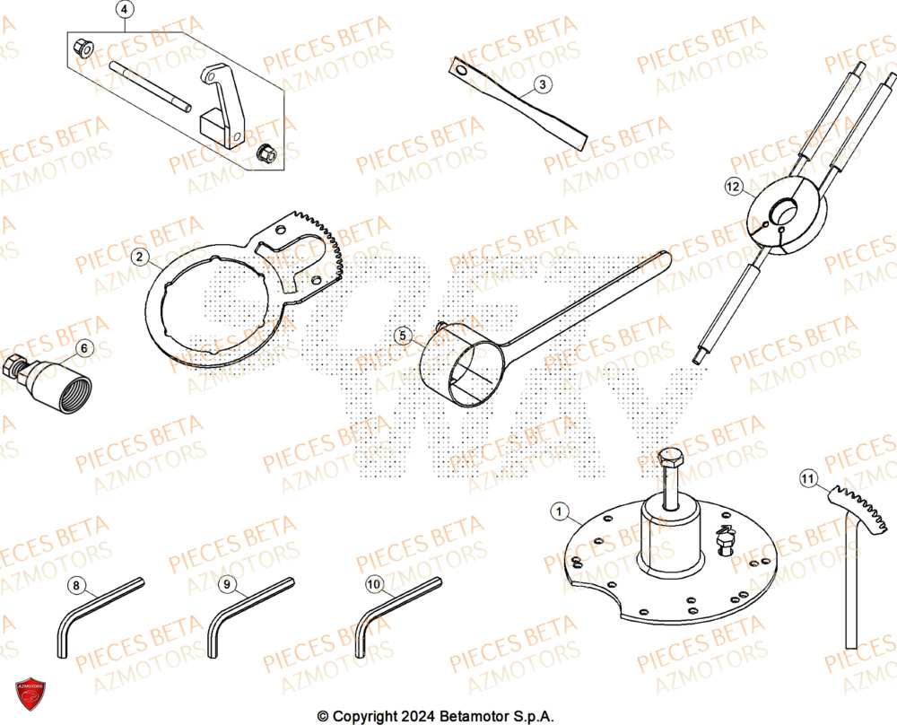 Outillage BETA Pieces BETA ENDURO RR 300 2T X-PRO - (2025)