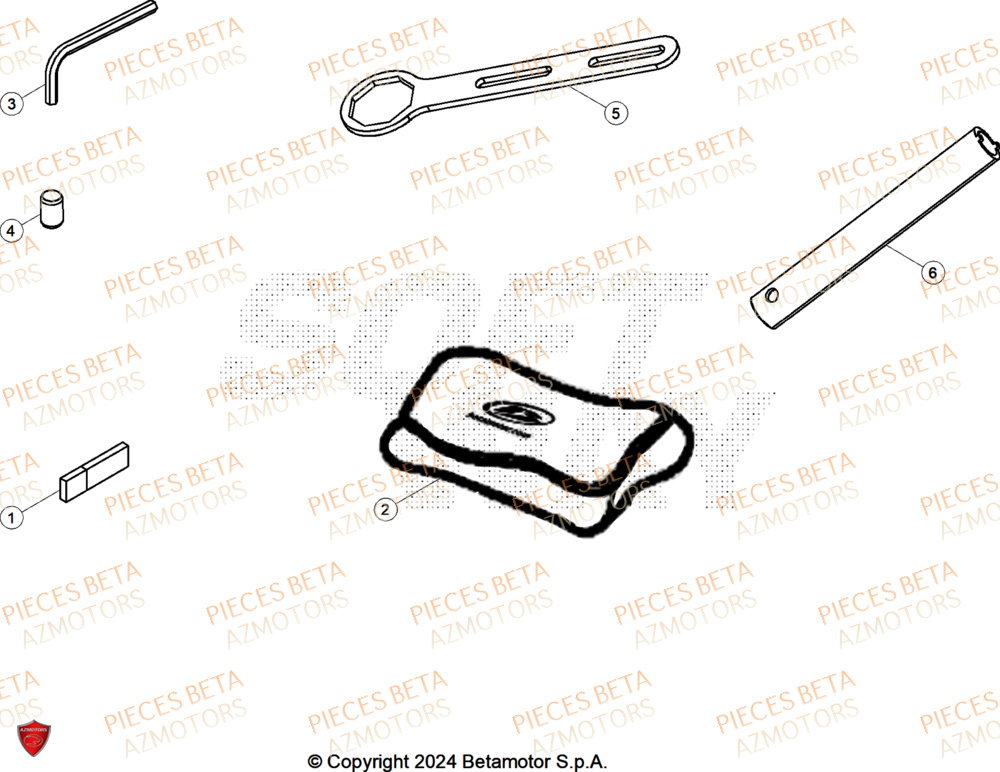 Outils BETA Pieces BETA ENDURO RR 300 2T X-PRO - (2025)