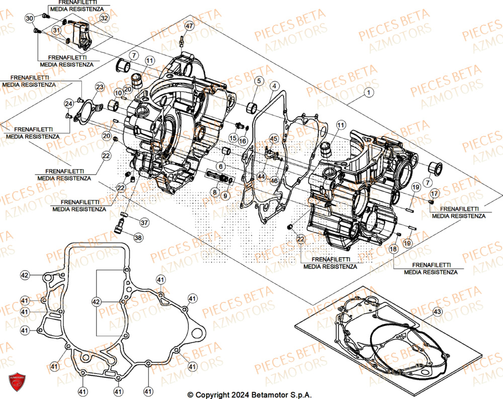 Carter BETA Pieces BETA ENDURO RR 350 4T RACE/EURO 5+ - (2025)
