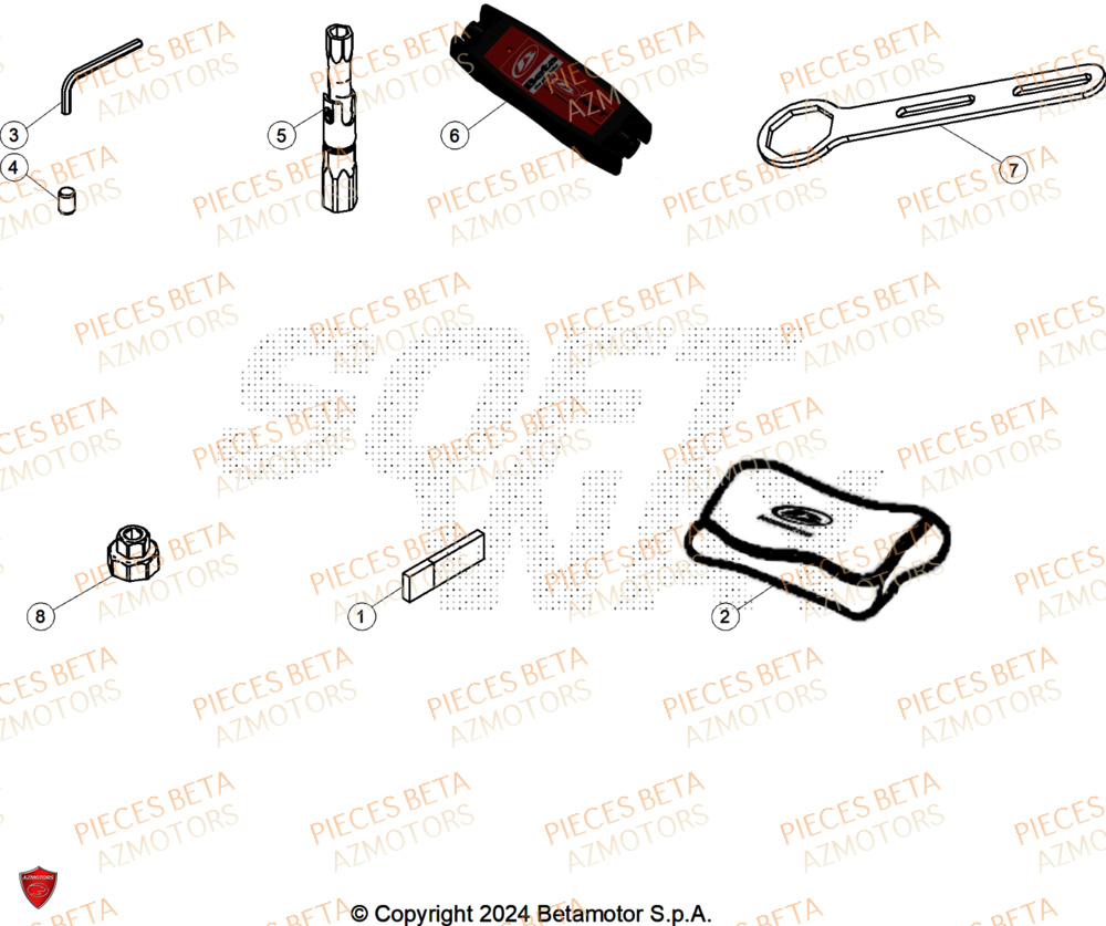 Outils BETA Pieces BETA ENDURO RR 350 4T RACE/EURO 5+ - (2025)
