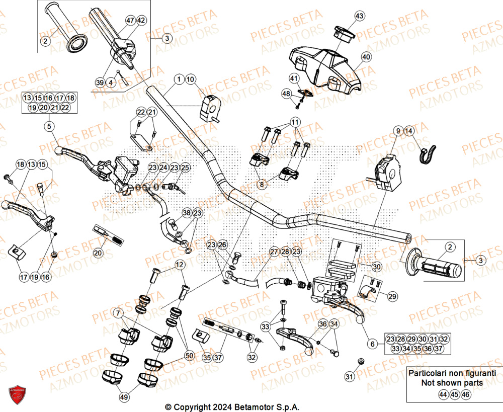 Guidon BETA Pieces BETA ENDURO RR 350 4T X-PRO/EURO5+ - (2025)