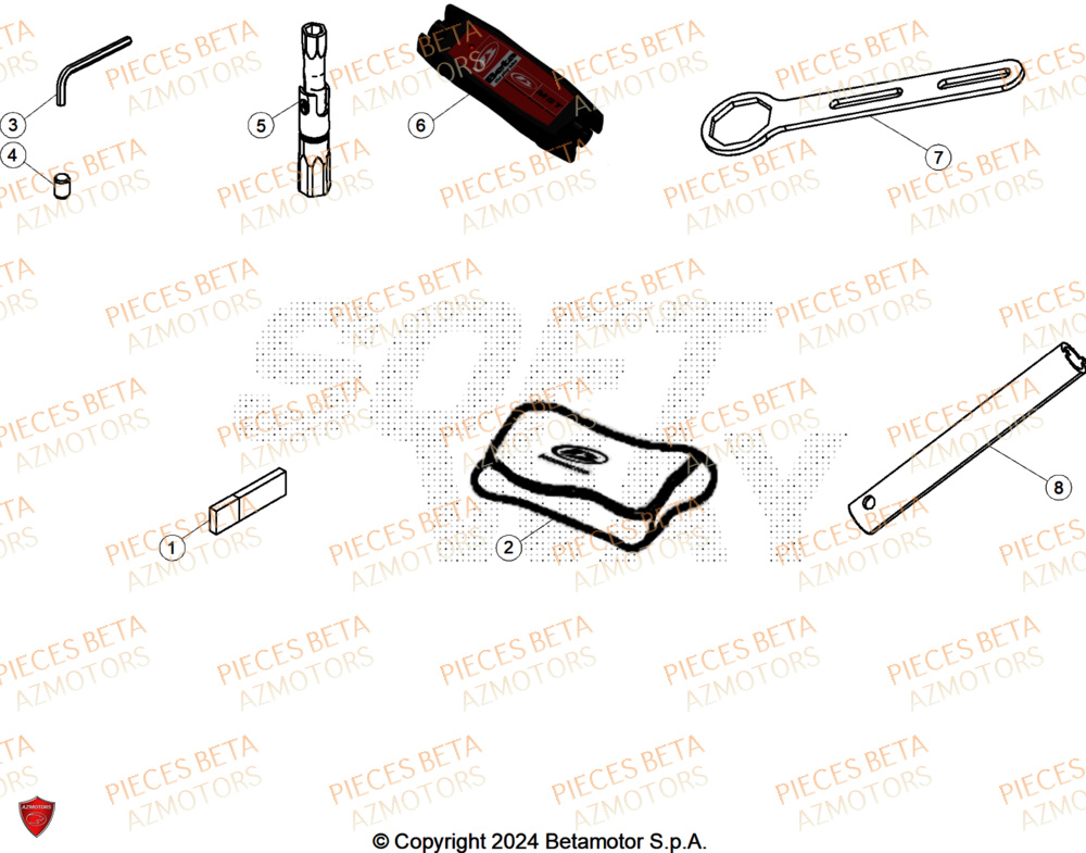 Outils BETA Pieces BETA ENDURO RR 350 4T X-PRO/EURO5+ - (2025)