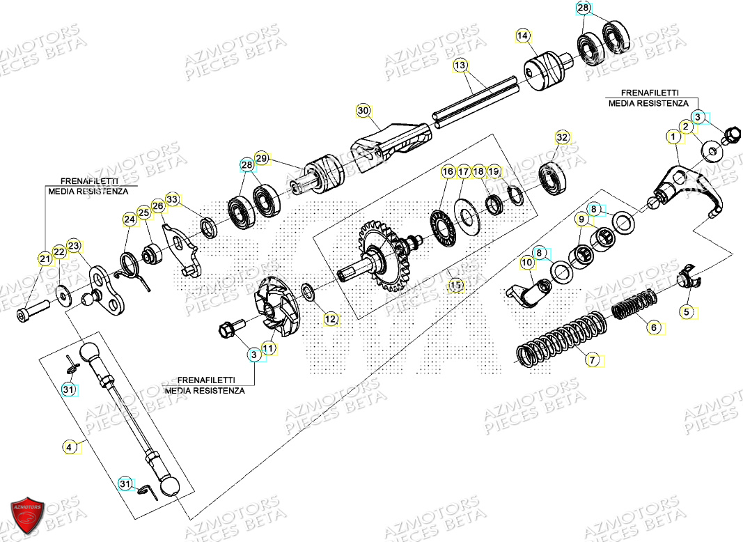 POMPE A EAU BETA ENDURO RR 125 2T 24