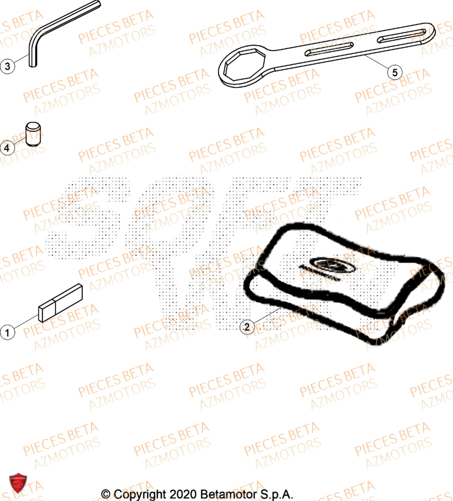 Trousse A Outils BETA Pieces BETA ENDURO RR 300 2T - (2024)