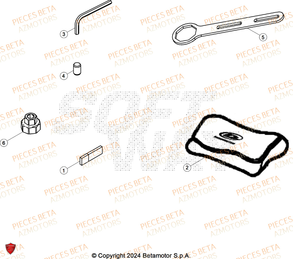 Trousse A Outils BETA Pieces BETA ENDURO RR 300 2T RACING - (2024)